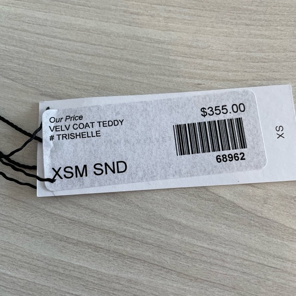 EUC Velvet Coat Teddy Trishelle XS - Picture 7 of 7